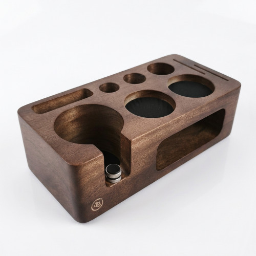 Tamper station 4Barista 58 mm | tume pähkelpuu