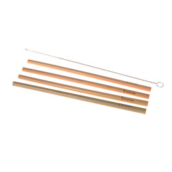 Ecotree Bambusest kõrred (4 tk) + kott