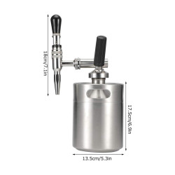 Nitro Cold Brew 2L roostevabast terasest Mini tünn 4Barista