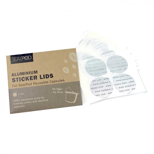 SEALPOD Alumiiniumist kaaned seadmele Nespresso ® - 100 tk
