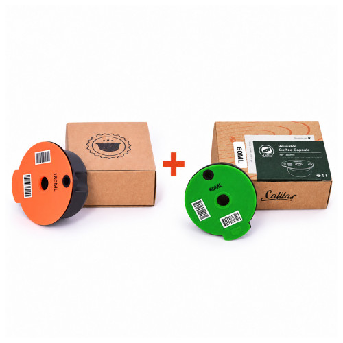 Arvustused 2x täidetav kapsel Tassimo jaoks – 60 ml + 180 ml Arvustused 2x täidetav kapsel Tassimo jaoks – 60 ml + 180 ml